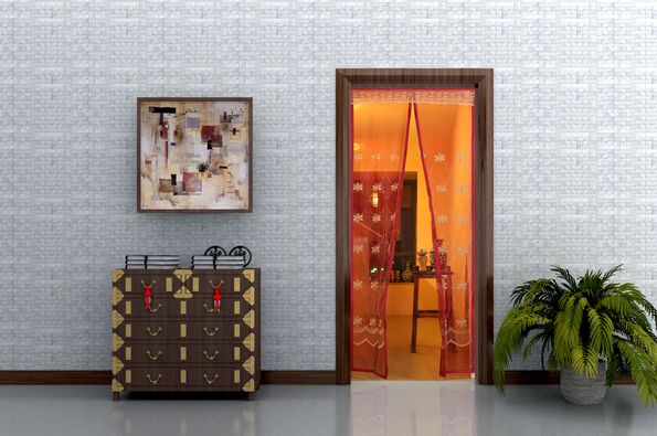 Anhui Jiaoyang Soft Door Co.,Ltd --magnetic screen door curtain red $2.99