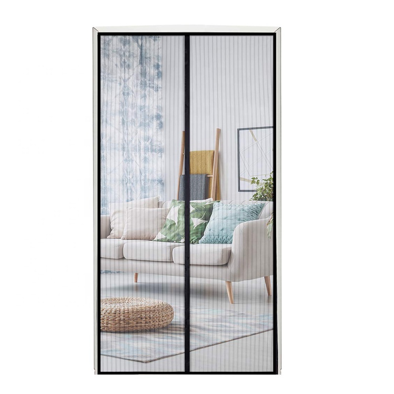 Magnetic soft screen door